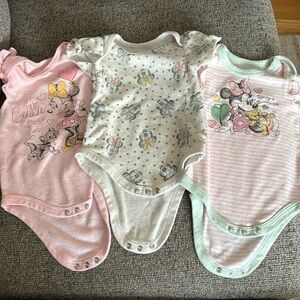Disney Baby Wishes & Dreams 0-3 Month Onesies